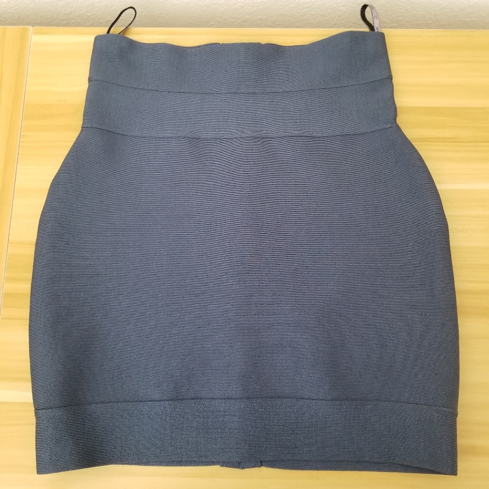 ⚡SALE⚡ AUTH Herve Leger Blue Bandage/Bodycon Skirt